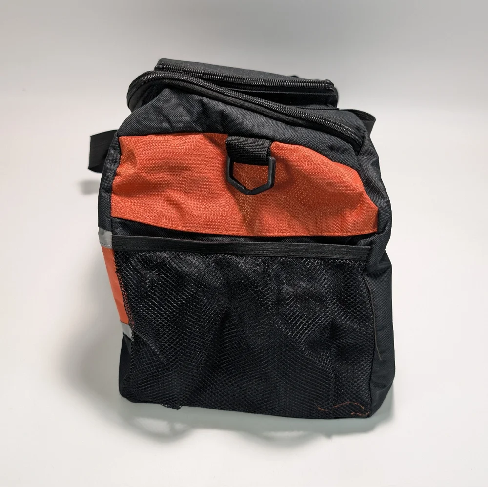 Harley-Davidson Deluxe Embroidered Bar & Shield Striped Duffel Bag Black 0480460